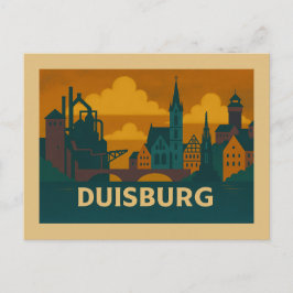 Duisburg Deutschland Städtische Kunst Postkarte