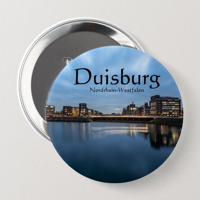 Duisburg Germany Souvenir Button (Vorne & Hinten)