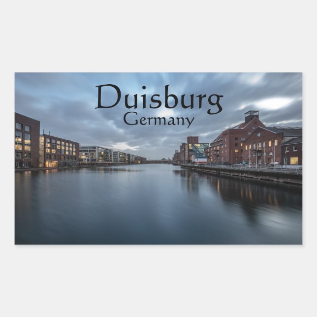 Duisburg Rechteckiger Aufkleber (Vorderseite)