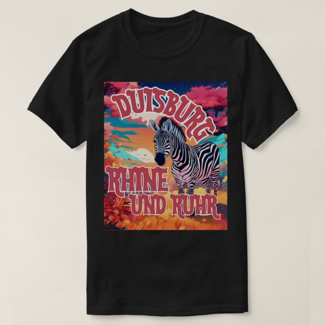 Duisburg Rhein Ruhr tfte Geschenk an Duisburg T-Shirt (Design vorne)