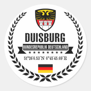Duisburg Runder Aufkleber