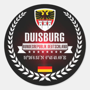 Duisburg Runder Aufkleber