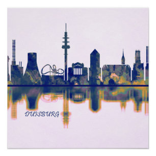 Duisburg Skyline Poster