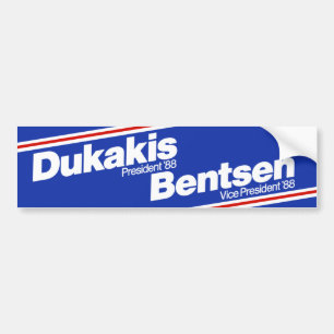 Dukakis 1988 Autoaufkleber