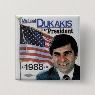Dukakis - Knopf Button