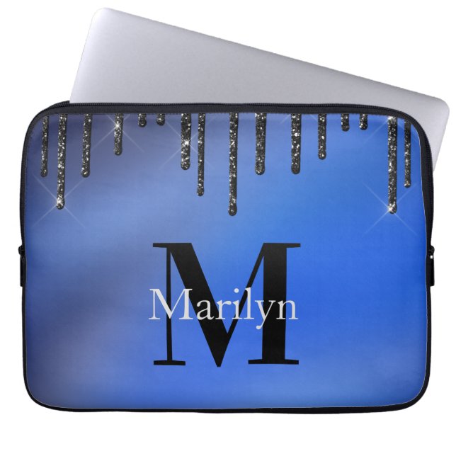 DUKE BLAU UND GLITZER LAPTOPSCHUTZHÜLLE (Vorderseite)