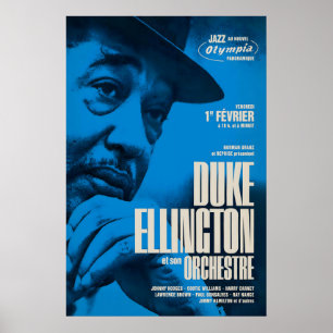 Duke Ellington Jazzplakat - Großes Pariser Konzert Poster