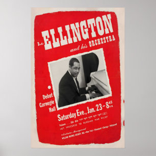 Duke Ellington - Schwarz, Braun und Beige - Carneg Poster