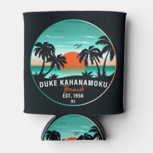 Duke Kahanamoku Beach Hawaii Retro Sunset Souvenir Dosenkühler