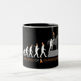 Duke of Wellington's Glasgow Traffic Cone Hat Zweifarbige Tasse
