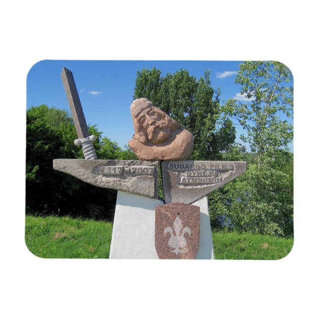 Duke Sudargas Castle Mounds- LITHUANIA Magnet (Horizontal)