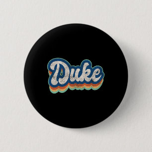 Duke Vorname Junge Retro-Stil 70er 80er Persönlich Button
