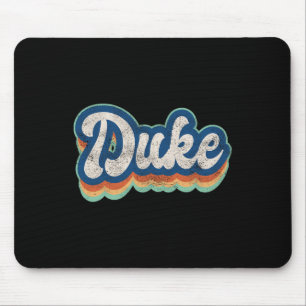 Duke Vorname Junge Vintage-Stil 70er 80er Persönli Mousepad