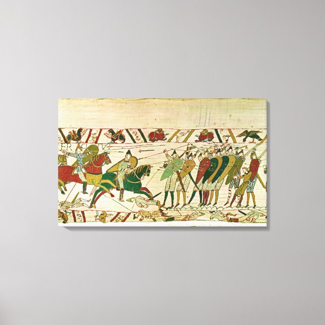 Duke William Exhorts Truppen Leinwanddruck (Vorderseite)