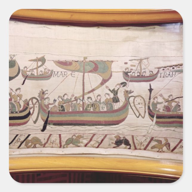 Duke William of Normandy Quadratischer Aufkleber (Vorderseite)