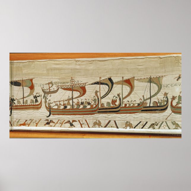 Duke William und seine Flotte überqueren den Kanal Poster (Vorne)