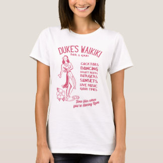 Duke's Waikiki, Hawaii Beach Bar T-Shirt