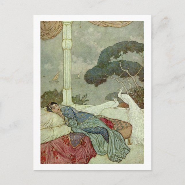 Dulac's Rubaiyat Postkarte (Vorderseite)