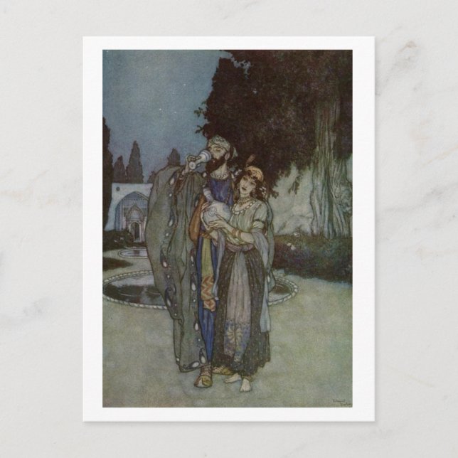 Dulac's Rubaiyat Postkarte (Vorderseite)