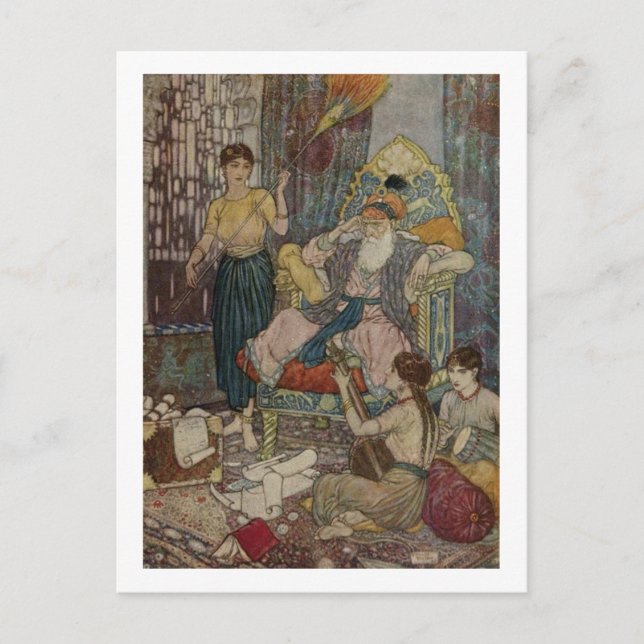 Dulac's Rubaiyat Postkarte (Vorderseite)