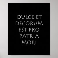 Dulce et dekoration est pro patria mori