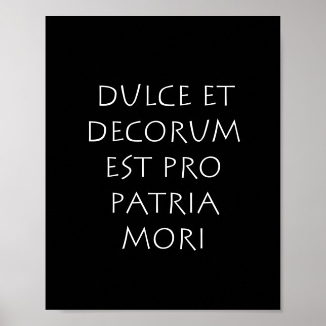 Dulce et dekoration est pro patria mori (Vorne)