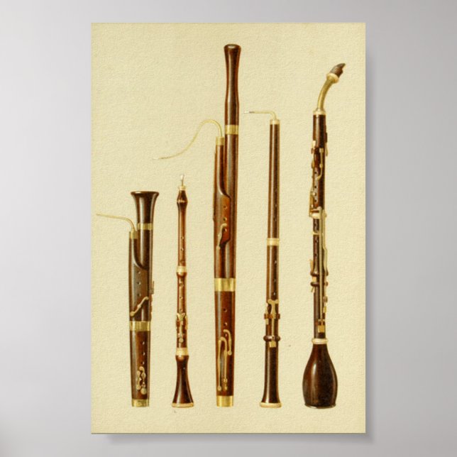 Dulcian, Oboe, Bassoon, Baronite Oboe Poster (Vorne)