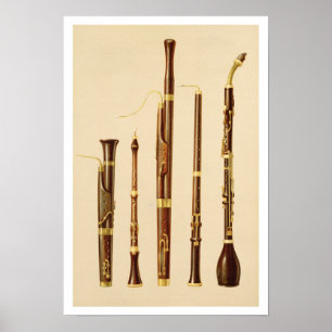 Dulcian, Oboe, Fagott, Oboe da caccia Poster