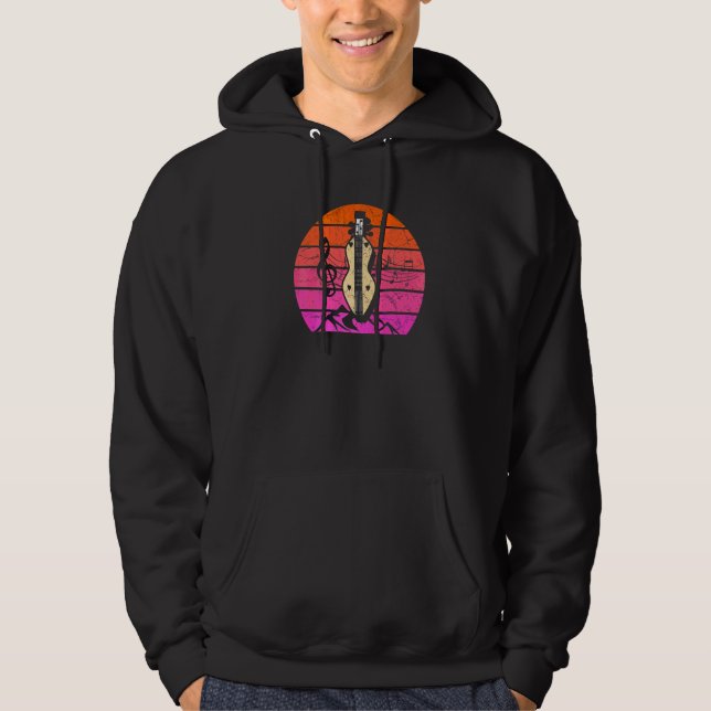 Dulcimer Gitarre Vintage Dulcimer Hoodie (Vorderseite)