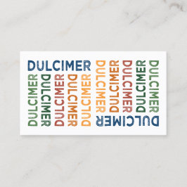 Dulcimer Niedlich farbig Visitenkarte