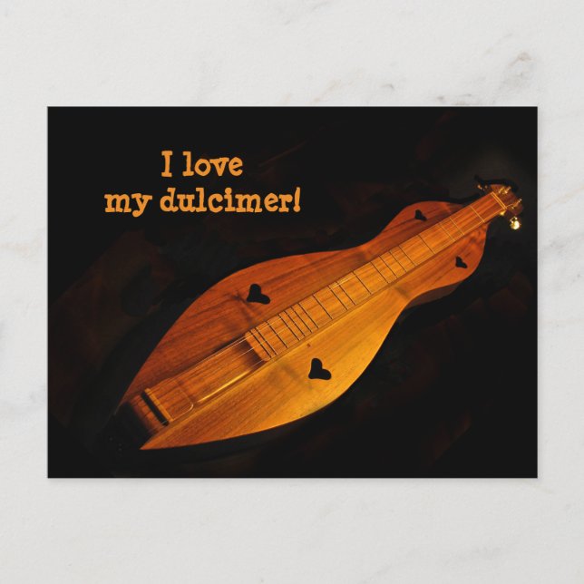 Dulcimer Postcard Postkarte (Vorderseite)