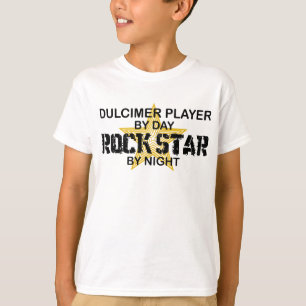 Dulcimer-Rockstar bis zum Nacht T-Shirt