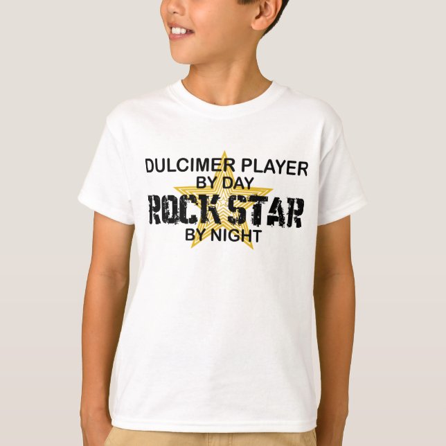 Dulcimer-Rockstar bis zum Nacht T-Shirt (Vorderseite)