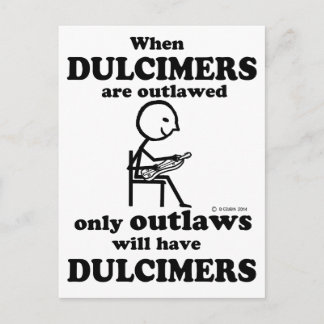 Dulcimers verboten postkarte