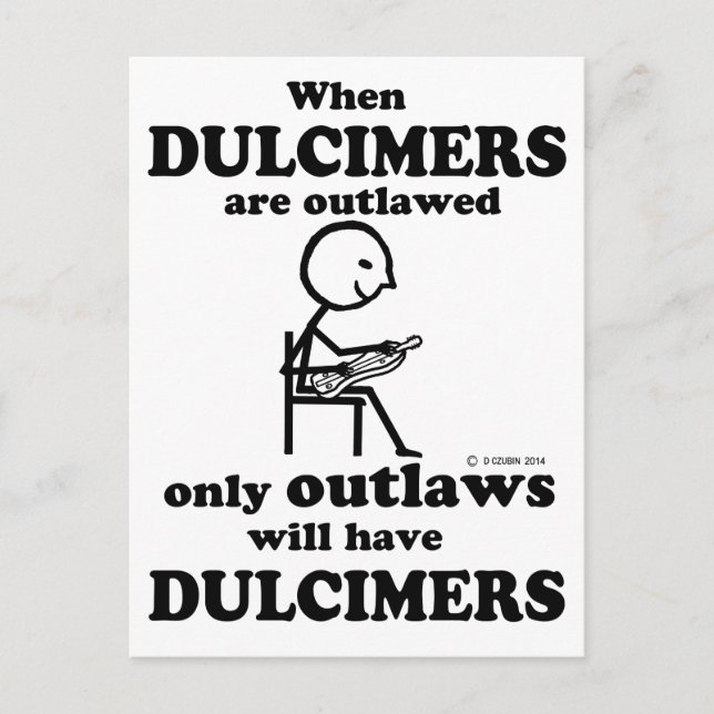 Dulcimers verboten postkarte (Vorderseite)