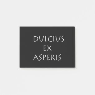 Dulcius ex asperis post-it klebezettel
