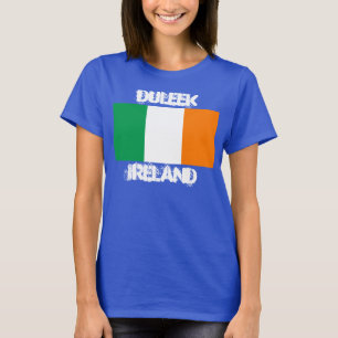 Duleek, Irland mit irischer Flagge T-Shirt