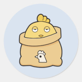 Dull Chick, Volltasche Runder Aufkleber