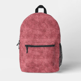 Dull Red Denim Pattern Bedruckter Rucksack