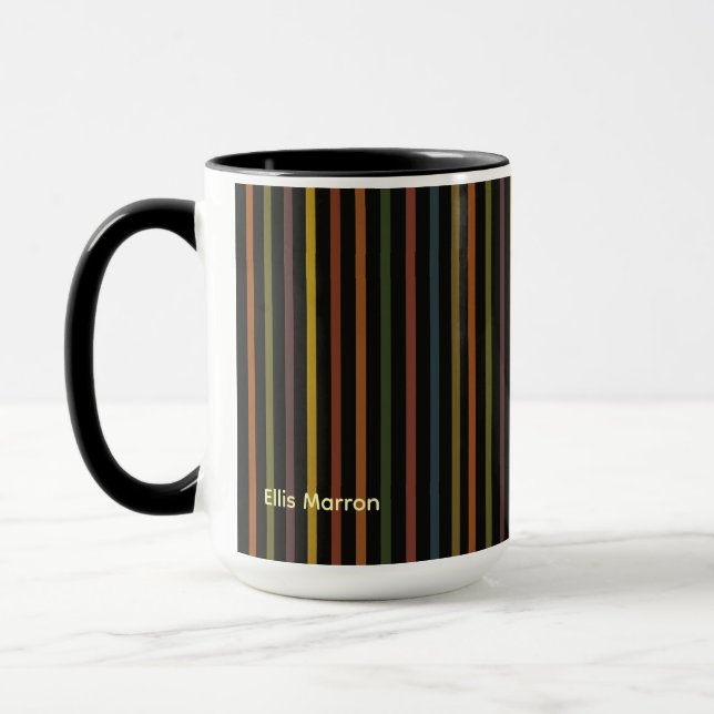 Dull Ribbon Stripes Tasse (Links)