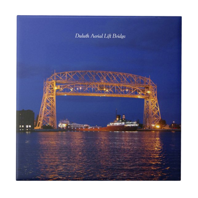 Duluth Aerial Lift Bridge & John G. Munson Fliese (Vorderseite)