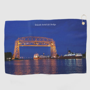Duluth Aerial Lift Bridge & John G. Munson Golfhandtuch
