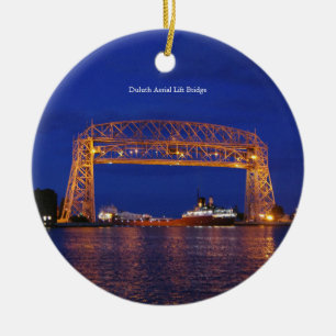 Duluth Aerial Lift Bridge & John G. Munson Keramik Ornament