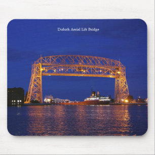 Duluth Aerial Lift Bridge & John G. Munson Mousepad