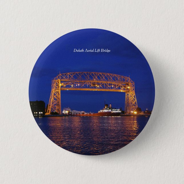 Duluth Aerial Lift Bridge & John G. Munson Taste Button (Vorderseite)