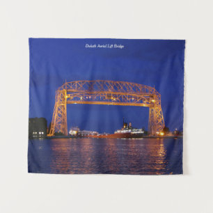Duluth Aerial Lift Bridge & John G. Munson Wandteppich