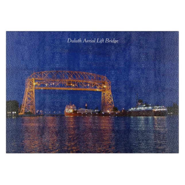 Duluth Air Lift Bridge & John G. Munson Schneidebrett (Vorderseite)