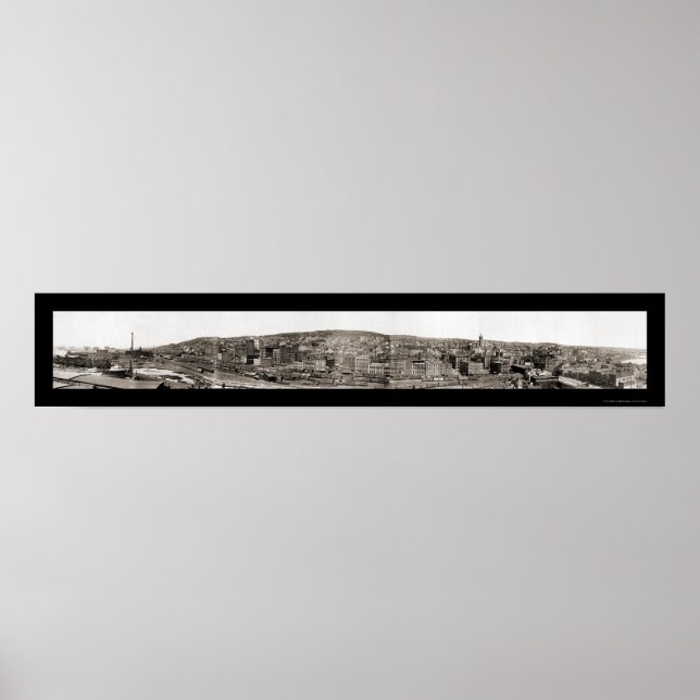 Duluth aus MN Point Foto 1901 Poster (Vorne)