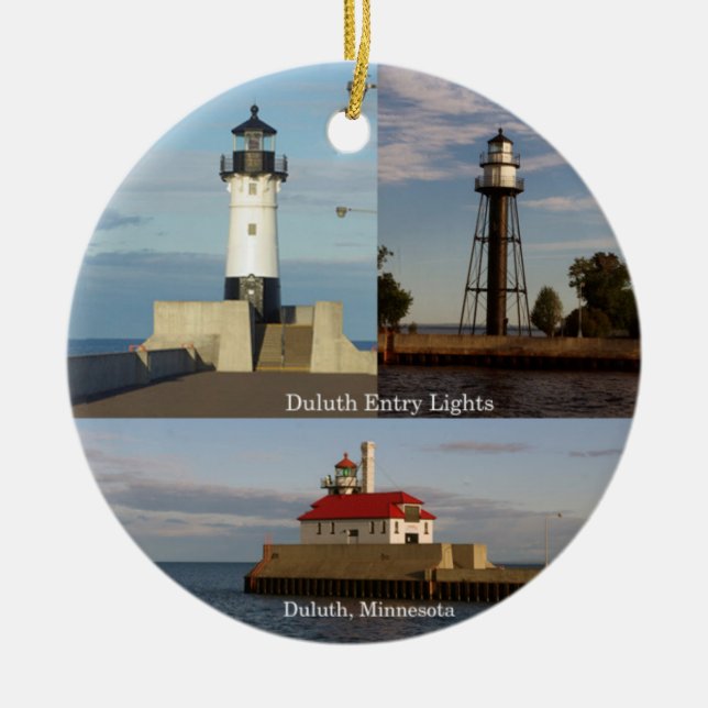 Duluth Entry Lights Circle Ornament (Vorne)