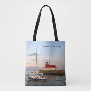 Duluth Hafen South Pier Light & Boat Totbag